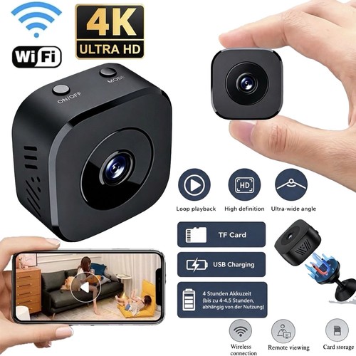 Wlan mini kamera mit - 4k,
